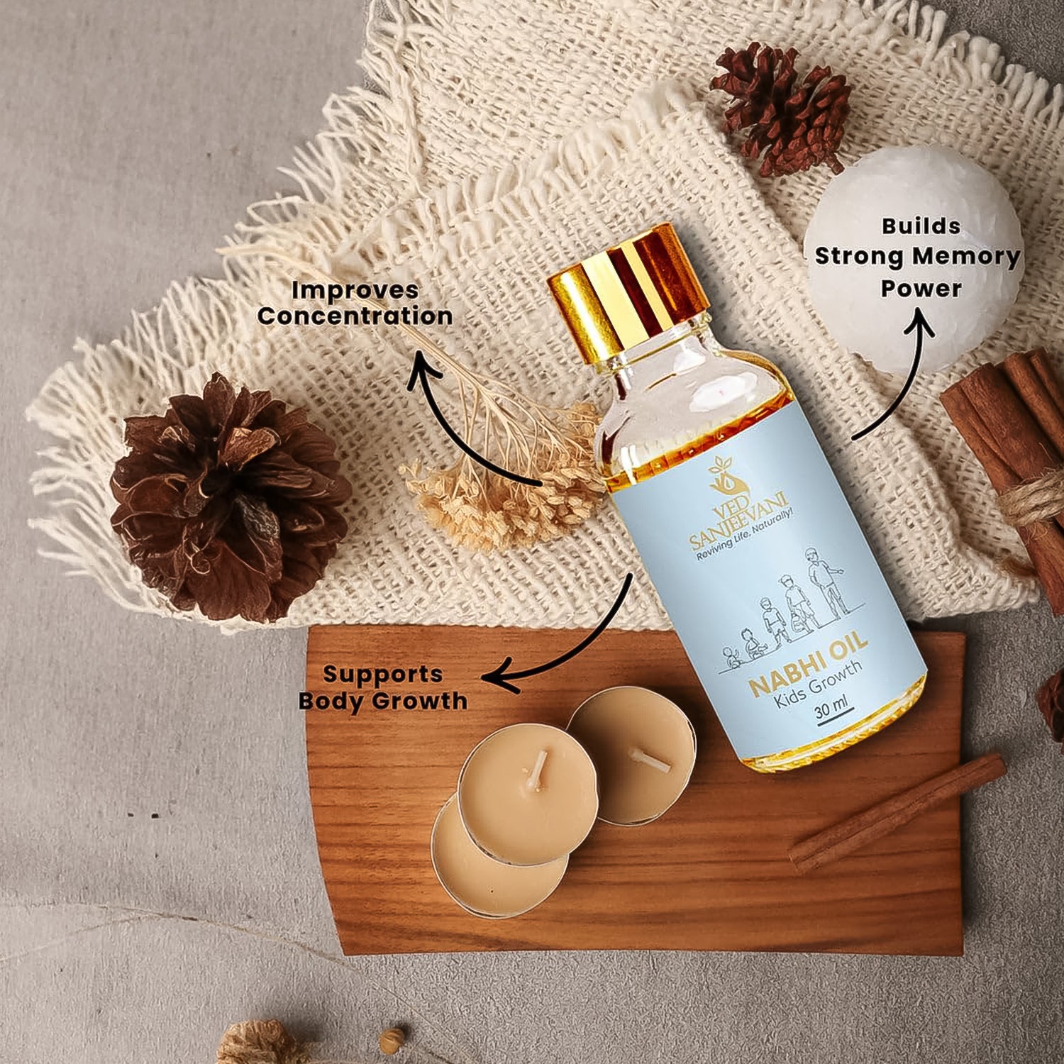 Ved Sanjeevani Nabhi Oil For Kids Growth (30ml  1 Pc) Ved Sanjeevani Nabhi Oil For Kids Growth (30ml  1 Pc)